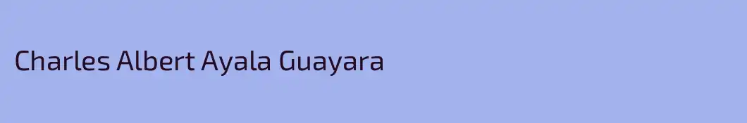 Charles Albert Ayala Guayara